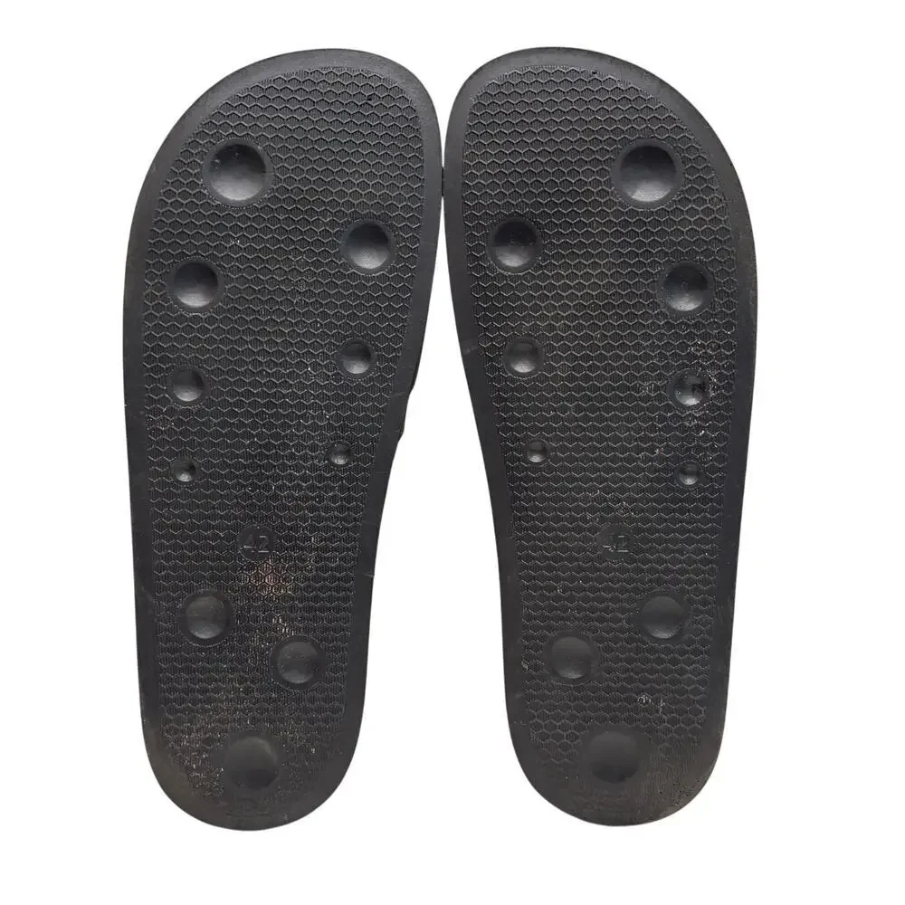 Off-White Industrial Belt Slides Men’s in Black Yellow - Size: EU 42